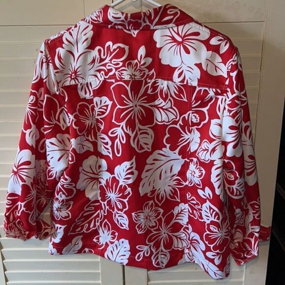 Allison Lane tropical print jacket - Picture 4 of 4